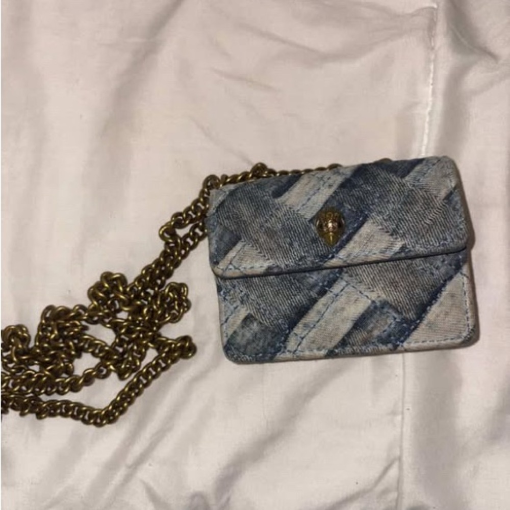 Stylish Denim Kurt Geiger Patchwork Crossbody Bag - image 2